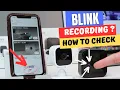 How to know if the Blink camera is recording 2024 - New App Interface Fast Check