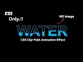 CSS3 Water Wave Text Animation Dive into Clip-path Magic