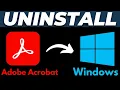 How to Uninstall Adobe Acrobat PDF Reader for Windows