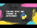 Pandas Series Part 7 Sorting Rows and Columns in DataFrames