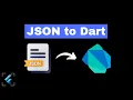 Simple and Advanced JSON Serialization in Flutter JSON to Dart