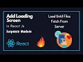 Add Loading Screen To React app React Tutorials Coding Wala
