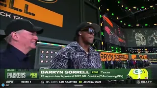Green Bay fans go crazy when Packers draft DL Barryn Sorrell
