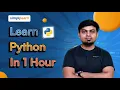 Python Tutorial For Beginners 2026 Learn Python In 1 Hour Python Full Course Simplilearn