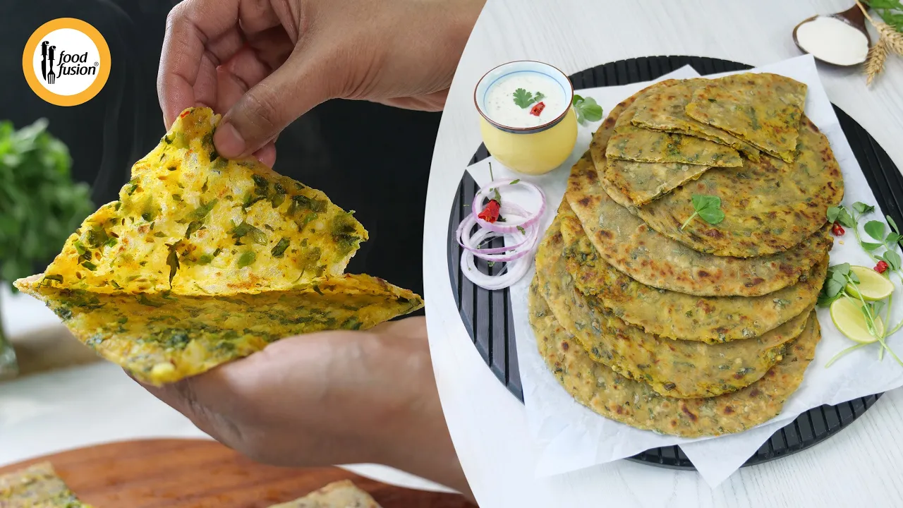 Aloo Methi Paratha Recipe by Food Fusion