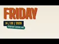 Friday 14th August 2026