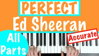 Download How to play PERFECT by Ed Sheeran Piano Chords Tutorial Lesson MP3
