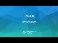 Creating Tables with TinyMCE