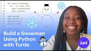 Build a Snowman Using Python with Turtle