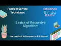 What is Recursive algorithm Examples of Recursive procedure in Python