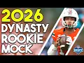 2026 Superflex Rookie Mock Draft 3 Rounds 12-Team SF 1 75 TE Premium 15 PPC