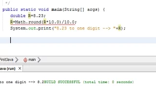 How to round a double number to one decimal digits in Java - rounding in java