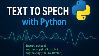 Convert text to speech using python in 2 minute CodeKraft