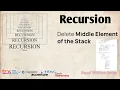 delete middle element of a stack in java recursion tutorial