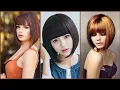 40 Gorgeous short inverted bob with bangs bobhaircutwithbangs hairology