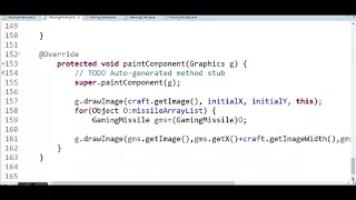 Java Shooting Missile Game Code Part 1