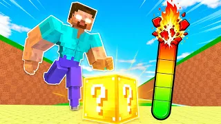Herobrine Broke Kick a Lucky Block  - Minecraft Animation
