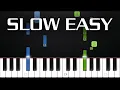 Lagu Ievan Polkka | SLOW EASY Piano Tutorial + SHEET MUSIC by Asllen