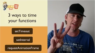 javascript setTimeout setInterval and requestAnimationFrame PART ONE
