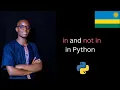 Python Membership Operators 19 Learn with Kinyarwanda