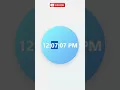 Modern Digital Clock UI using HTML CSS JavaScript