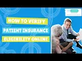 How to Verify Patient Insurance Eligibility Online