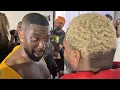Adrien Broner embraces Ray J Brandy after beating Orlando Brown