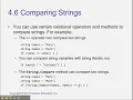 C Chapter 4 Making Decisions Part 18 Comparing Strings swf
