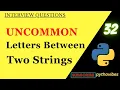 Finding letters in two strings pythonvibes -