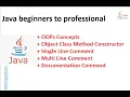 42 - 22 Java beginners to professionals OOPs Concepts Object Class Method Constructor