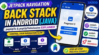 ANDROID - JETPACK NAVIGATION BACKSTACK TUTORIAL IN JAVA