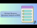 Enter and Analyze Multiple Response Variables in SPSS Amharic tutorial