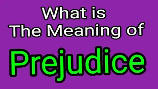 Prejudice Meaning Of Prejudice English Vocabulary