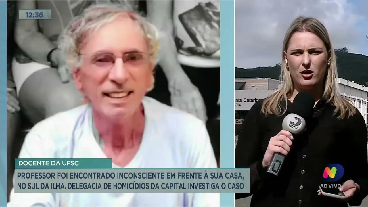 Docente da UFSC: professor foi encontrado inconsciente em frente à sua casa