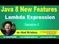 Java 8 New Features Lambda Expression Session-1 by Mr Hari Krishna