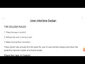 Software Engineering - User Interface Design