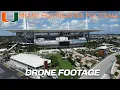 Miami Hurricanes Football Hard Rock Stadium 4K Drone Footage Miami Gardens Florida