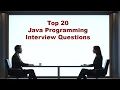 Top 20 Intermediate Java Programming Interview Questions
