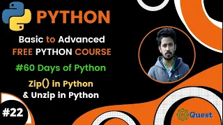 Day-22 60 Days of Python Zip in Python Python Bangla Tutorials Full Course
