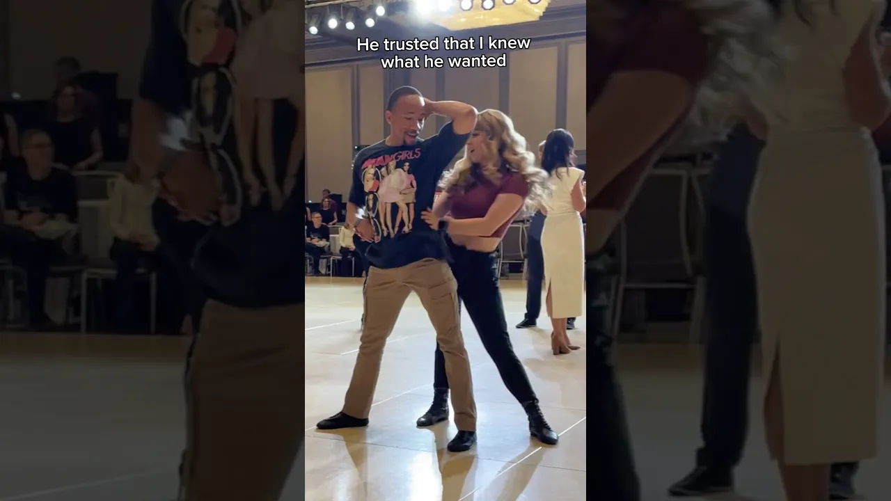 Maybe we CAN read minds?? Part 2 #dance #westcoastswingdancing #dancing #wcs #jnj #improv #discovery