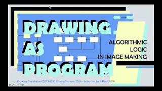 Drawing As Program Algorithmic Logic in Image Making