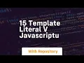 15 template literal v javascriptu