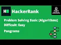 Resolviendo Pangrams en HackerRank B-Coding