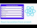 Build a React Accordion FAQ Component Dropdown from Scratch