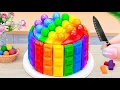 Lagu KITKAT Chocolate Rainbow Pop It Cake 💖 Step-by-Step Miniature Cake Decorating 🌈 The Cake Corner