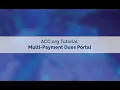 ACC org Tutorial Multi-Payment Dues Portal