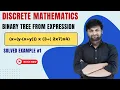 Draw Binary Tree from Algebraic Expression Discrete Mathematics and Graph Theory DMGT Example - 1