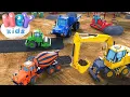 Download Lagu İnşaat Arabaları şarkısı 🚛 Buldozer, Beton mikseri, Damperli kamyon | Çizgi film - HeyKids