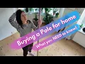 Buying a Pole Dancing Pole for home - WHAT YOU NEED TO KNOW