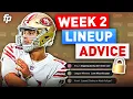 Week 2 Advice Start or Sit Waiver Stashes Trades and More 2023 Fantasy Football